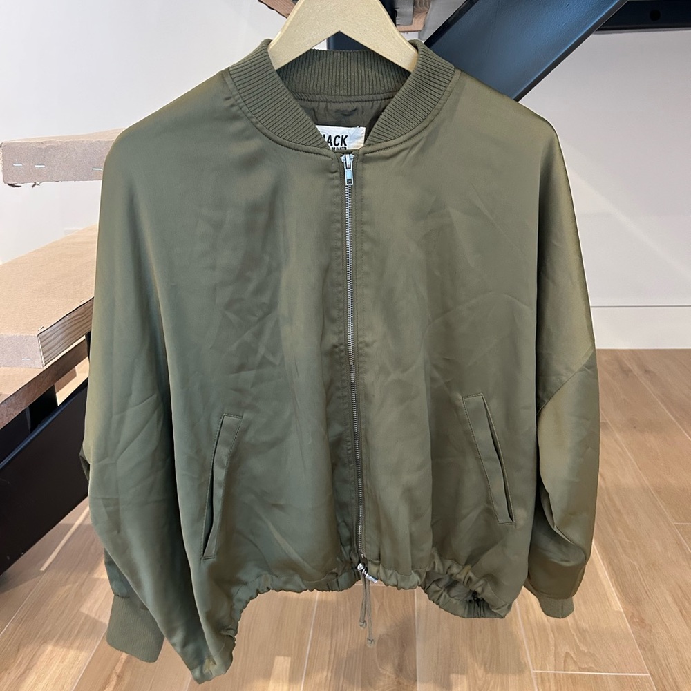 BB Dakota by Steve Madden Olive Bomber Jacket